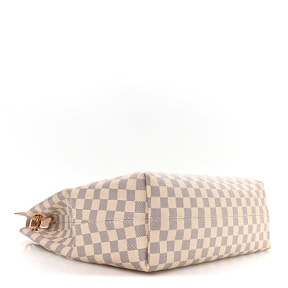 Louis Vuitton Damier Azur Graceful MM Rose Ballerine 3 of 8