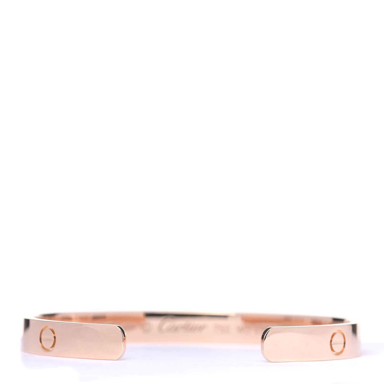 Cartier 18K Pink Gold LOVE Cuff Bracelet 17 3 of 5