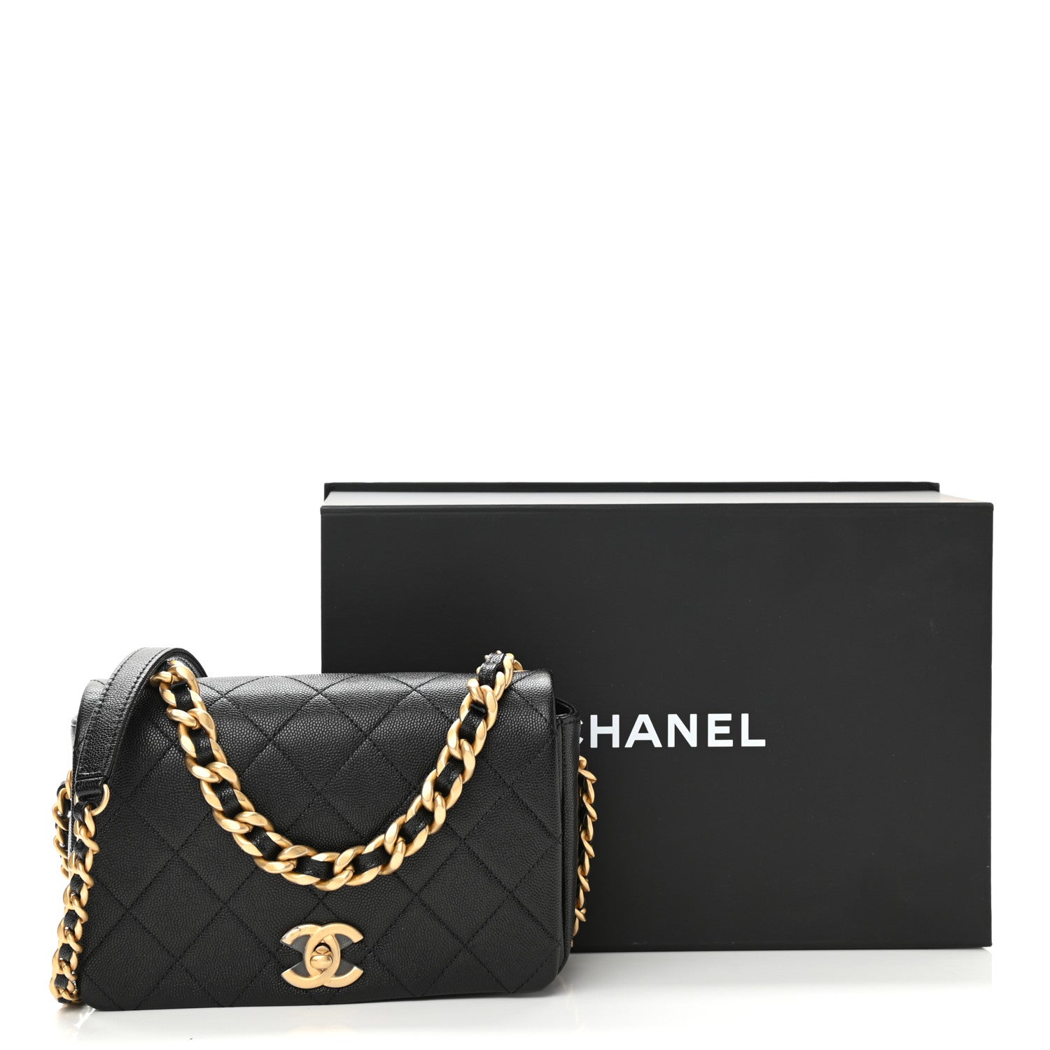 Chanel Caviar Quilted Small Fashion Therapy Flap Bag Black 11 of 11