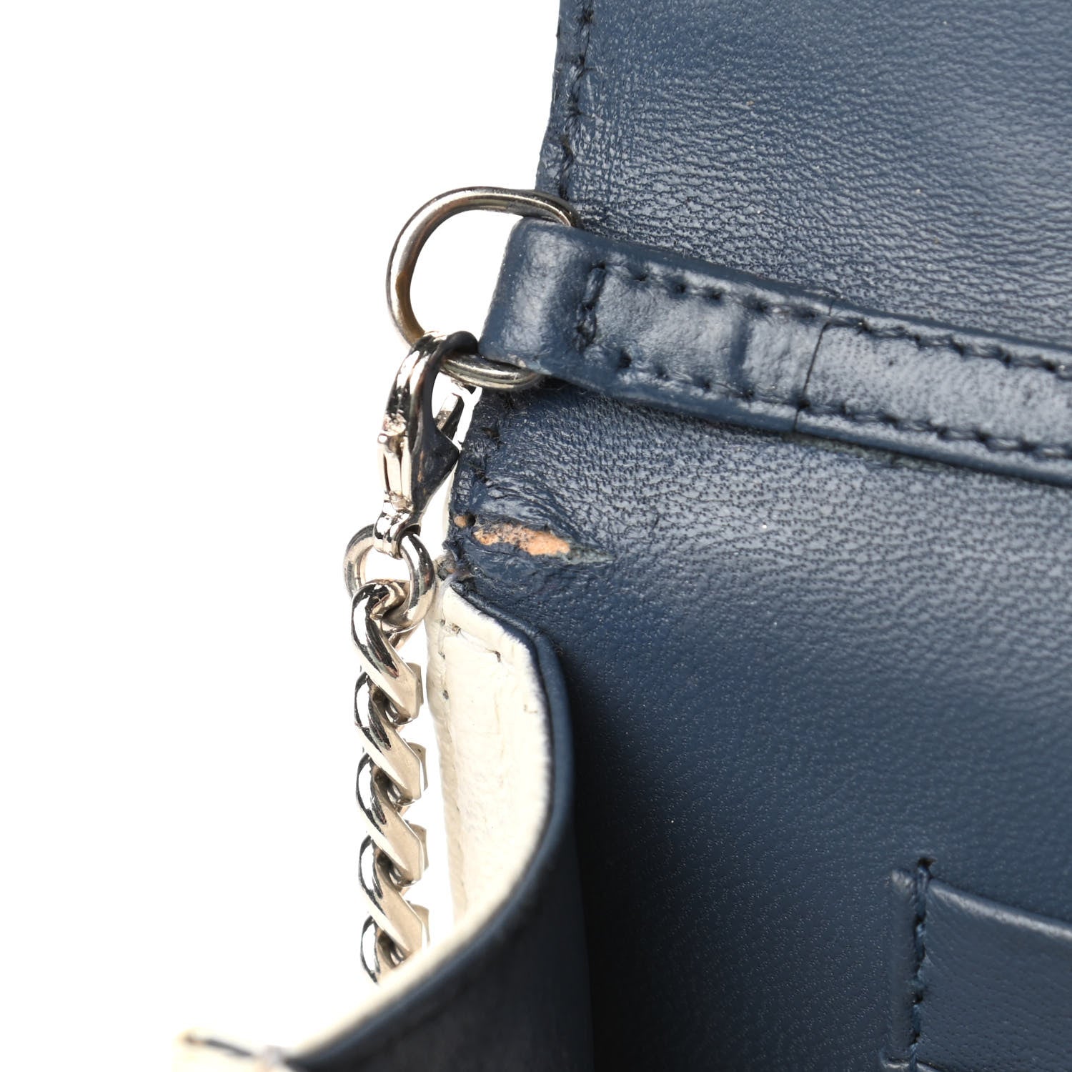 Christian Dior Grained Calfskin Diorama Wallet on Chain Pouch 5 of 5