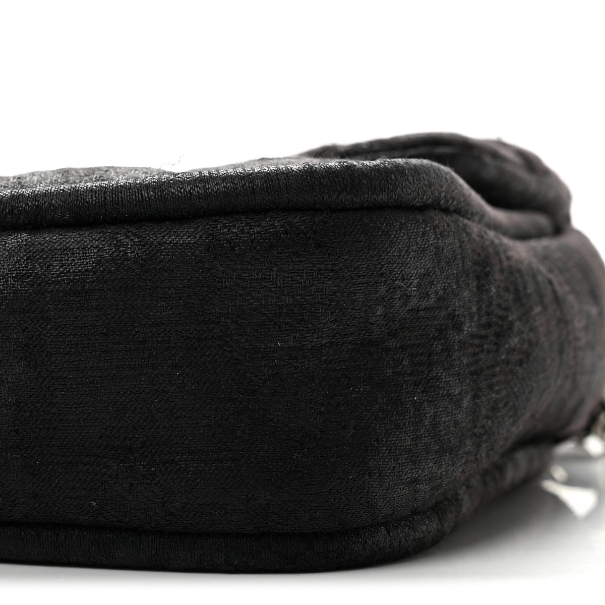 Coated Canvas Quilted Le Marais Flap Black