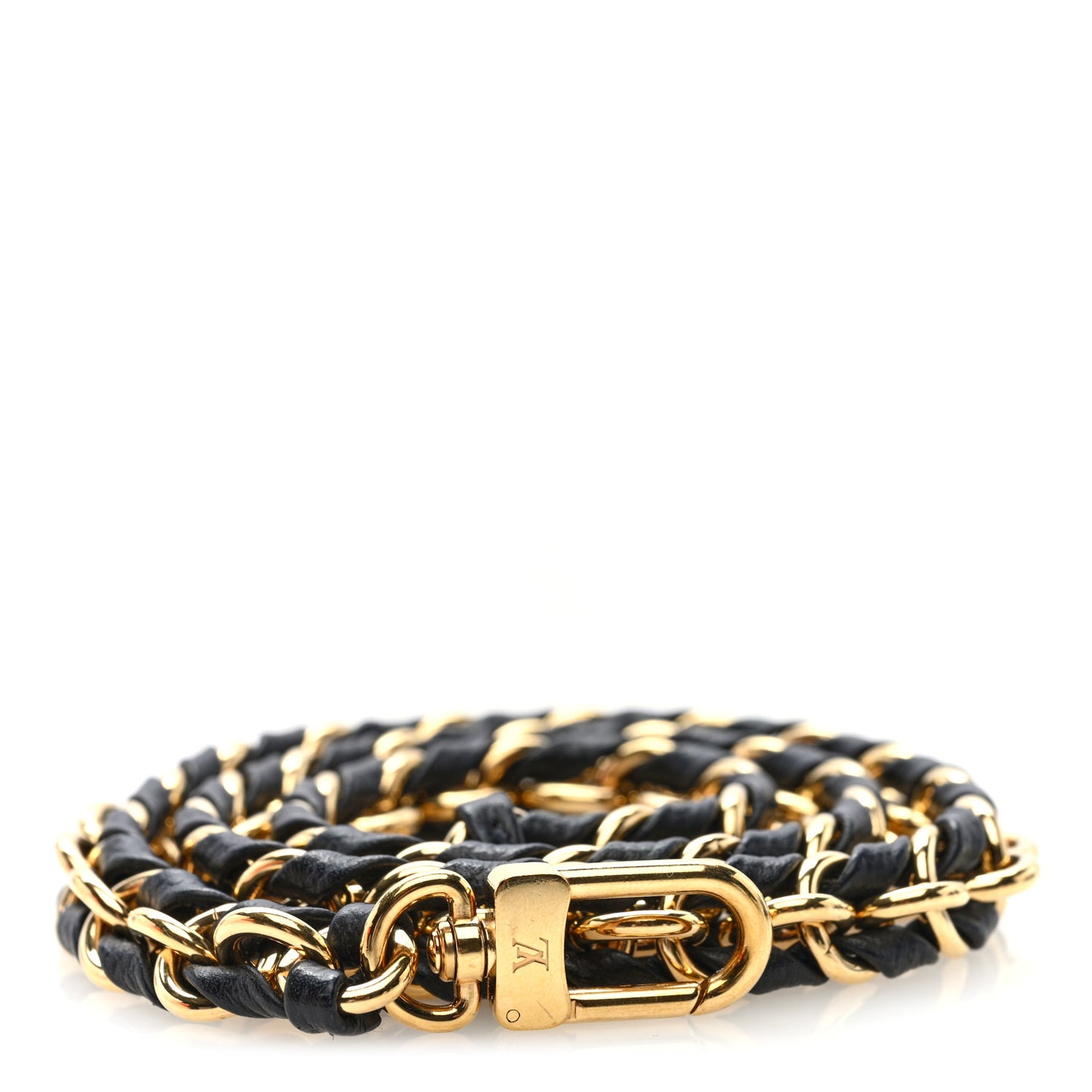 Calfskin Multi Pochette Chain Shoulder Strap Black Gold