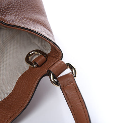 Gucci Pebbled Calfskin Small Soho Shoulder Bag Dusty Blush 13 of 17