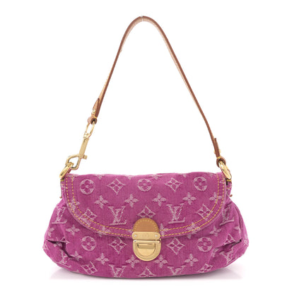 Louis Vuitton Monogram Denim Mini Pleaty Fuchsia 1 of 9