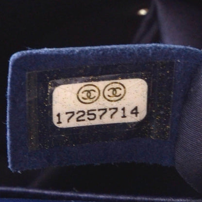 Chanel Lambskin Quilted Strass Mini Flap Dark Blue 8 of 9