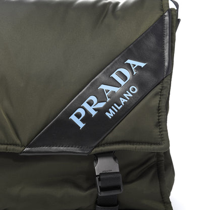 Prada Tessuto Nylon Soft Calf Messenger Militare Black 9 of 9