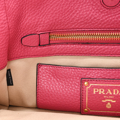 Prada Vitello Daino Shopping Tote Peonia 7 of 11