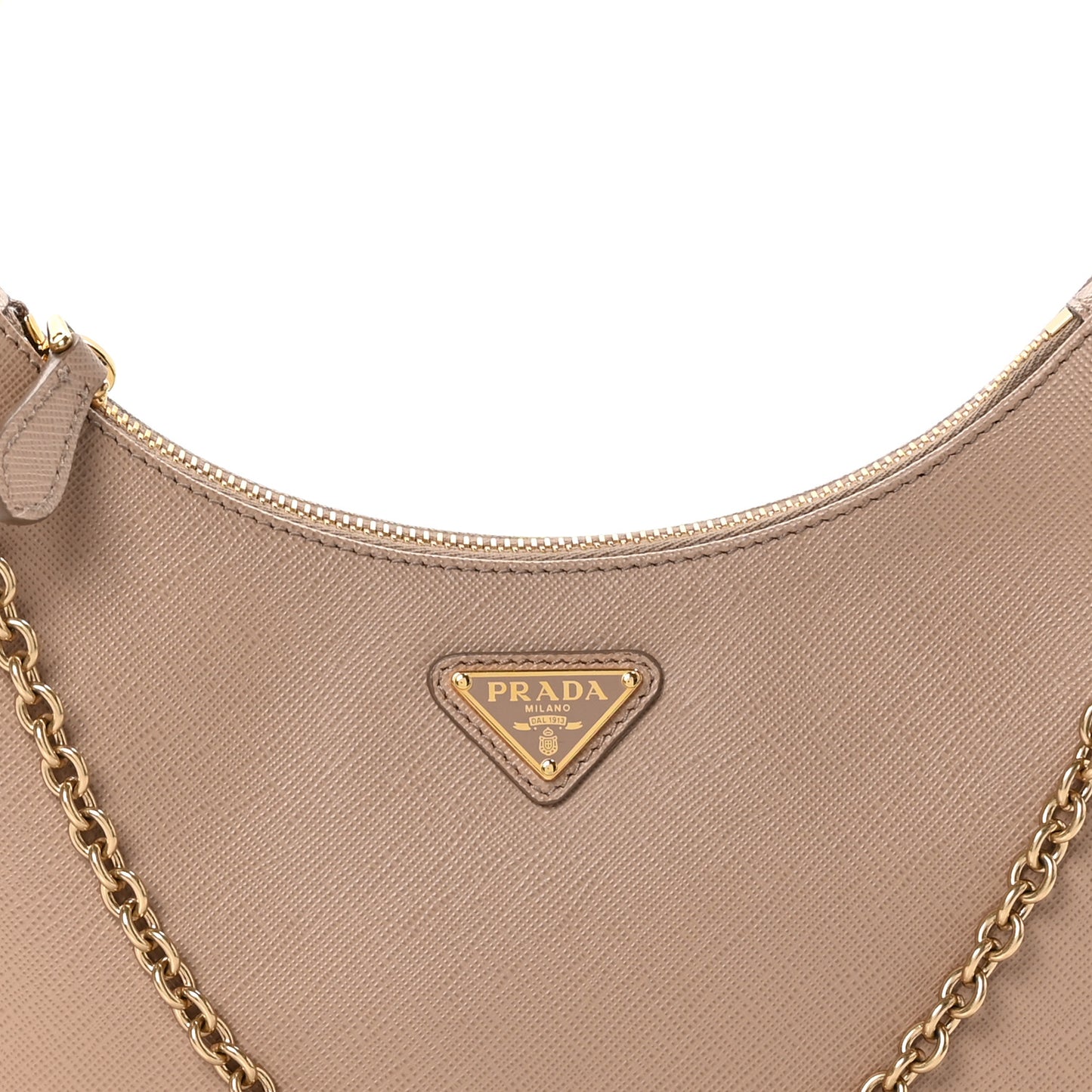 Saffiano Lux Re-Edition 2005 Shoulder Bag Cammeo