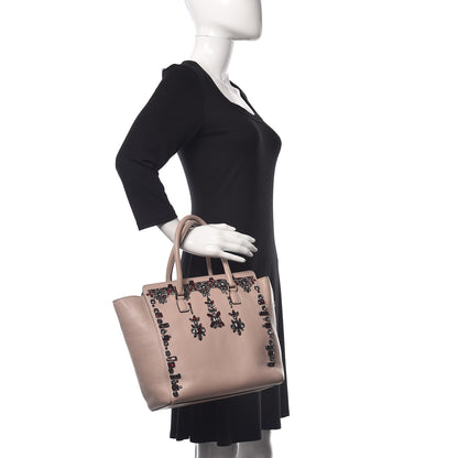Valentino Garavani Nappa Crystal B Diamond Tote Light Pink 2 of 17
