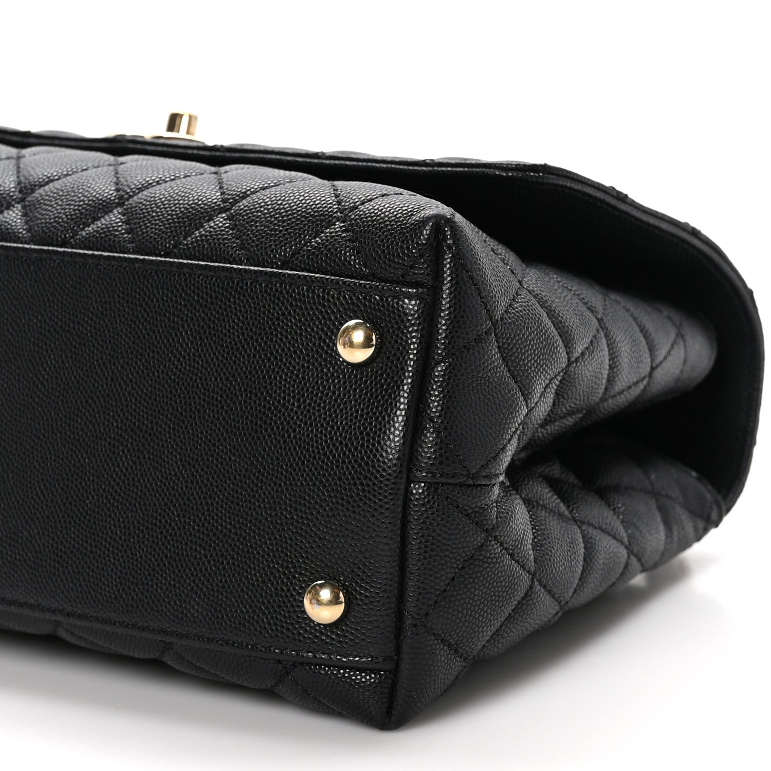 Chanel Caviar Quilted Small Coco Handle Flap Black 10 of 10