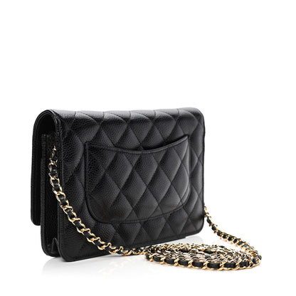 Chanel Caviar Quilted Wallet On Chain WOC Black 2 of 5