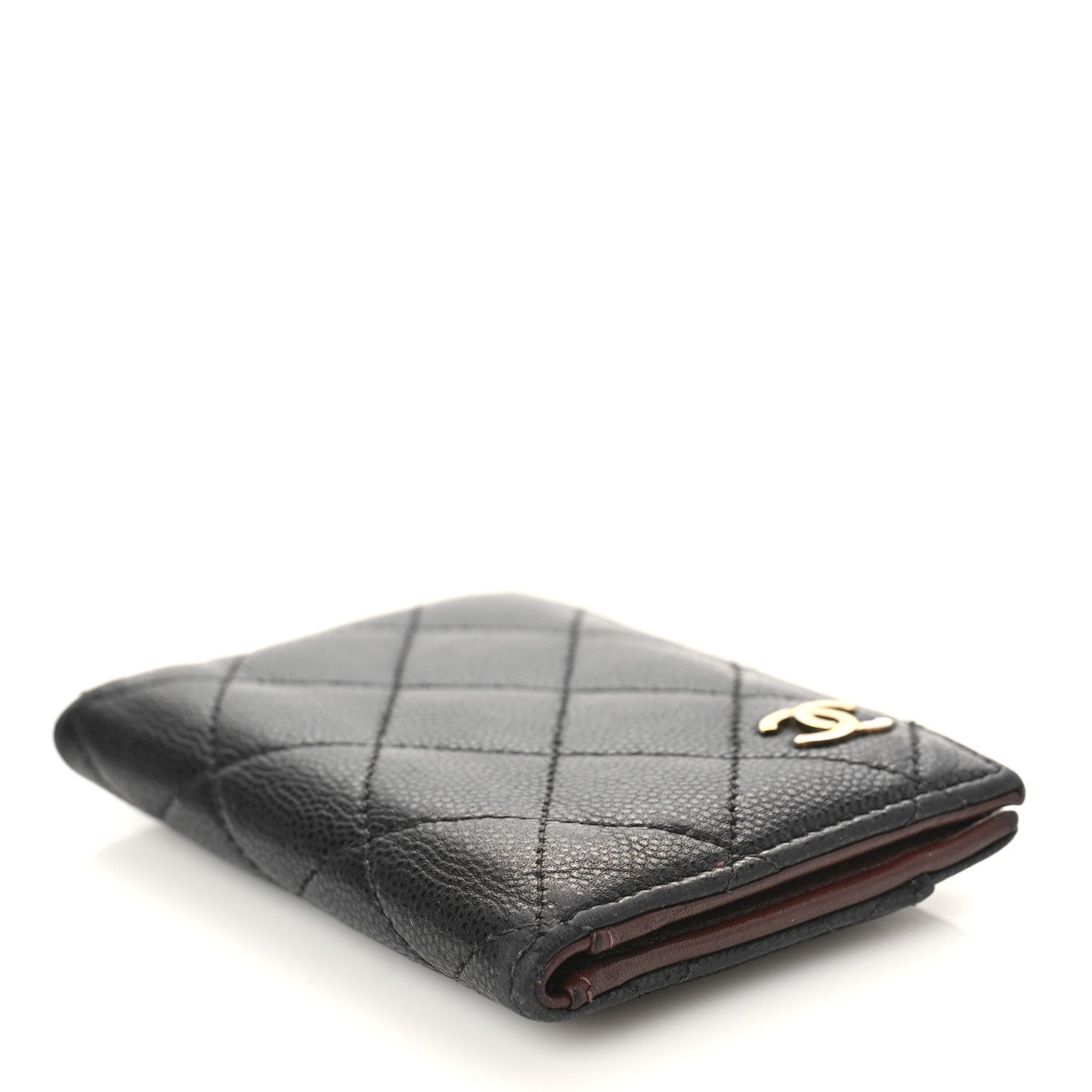 Chanel Caviar Quilted Card Holder Wallet Black 4 of 10