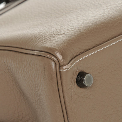 Hermes Taurillon Clemence Kelly Retourne 32 Etoupe 13 of 24