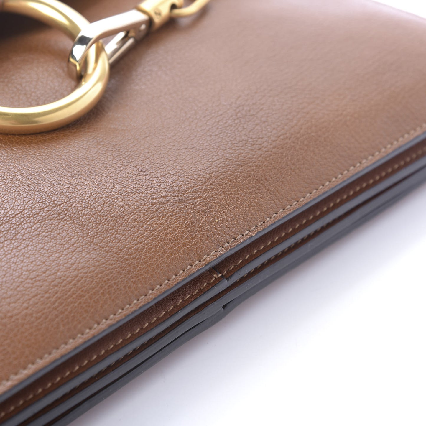 Goatskin Medium Faye Shoulder Bag Caramel