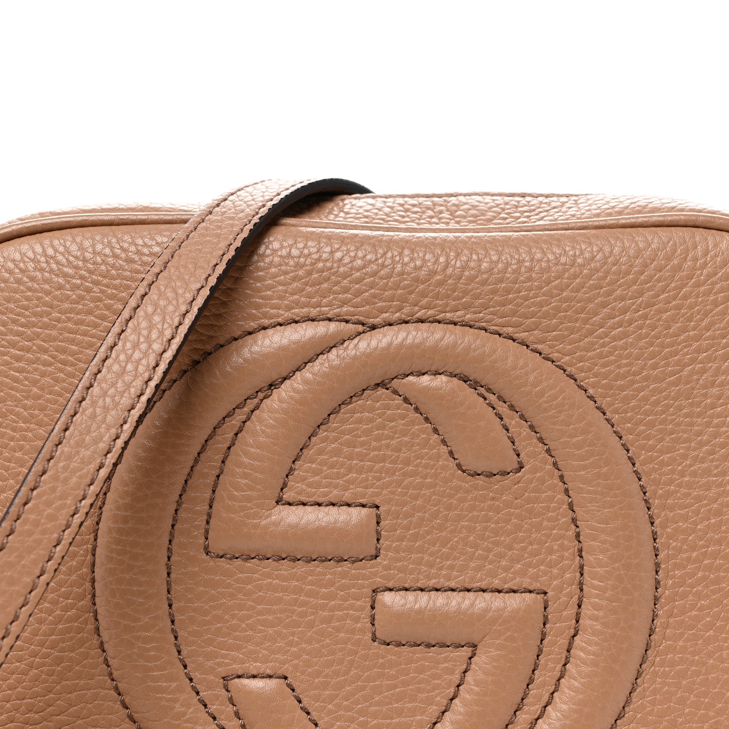 Gucci Pebbled Calfskin Small Soho Disco Bag Rose Beige 8 of 13