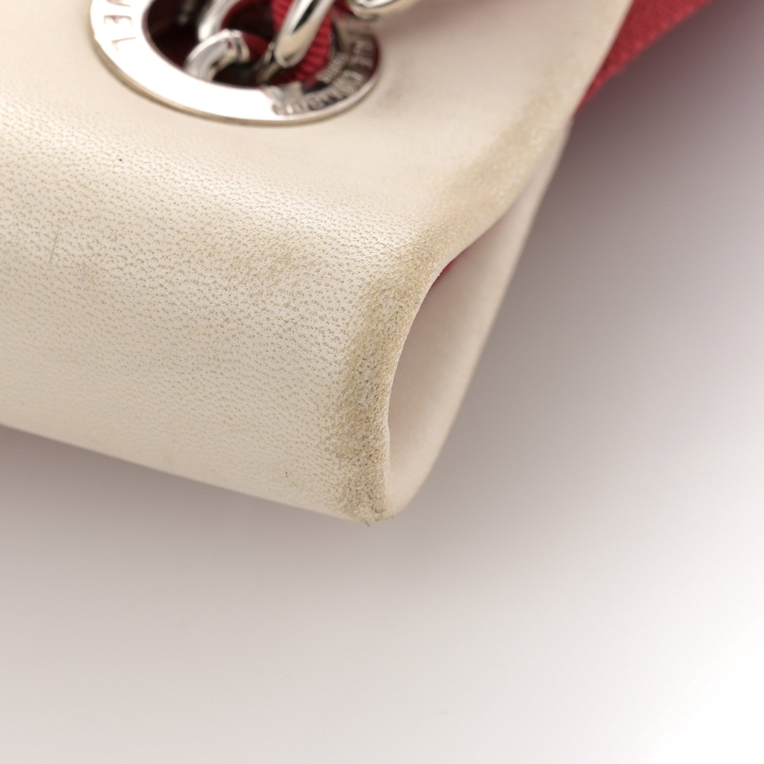 Chanel Striped Canvas Logo Tote Red 11 of 15