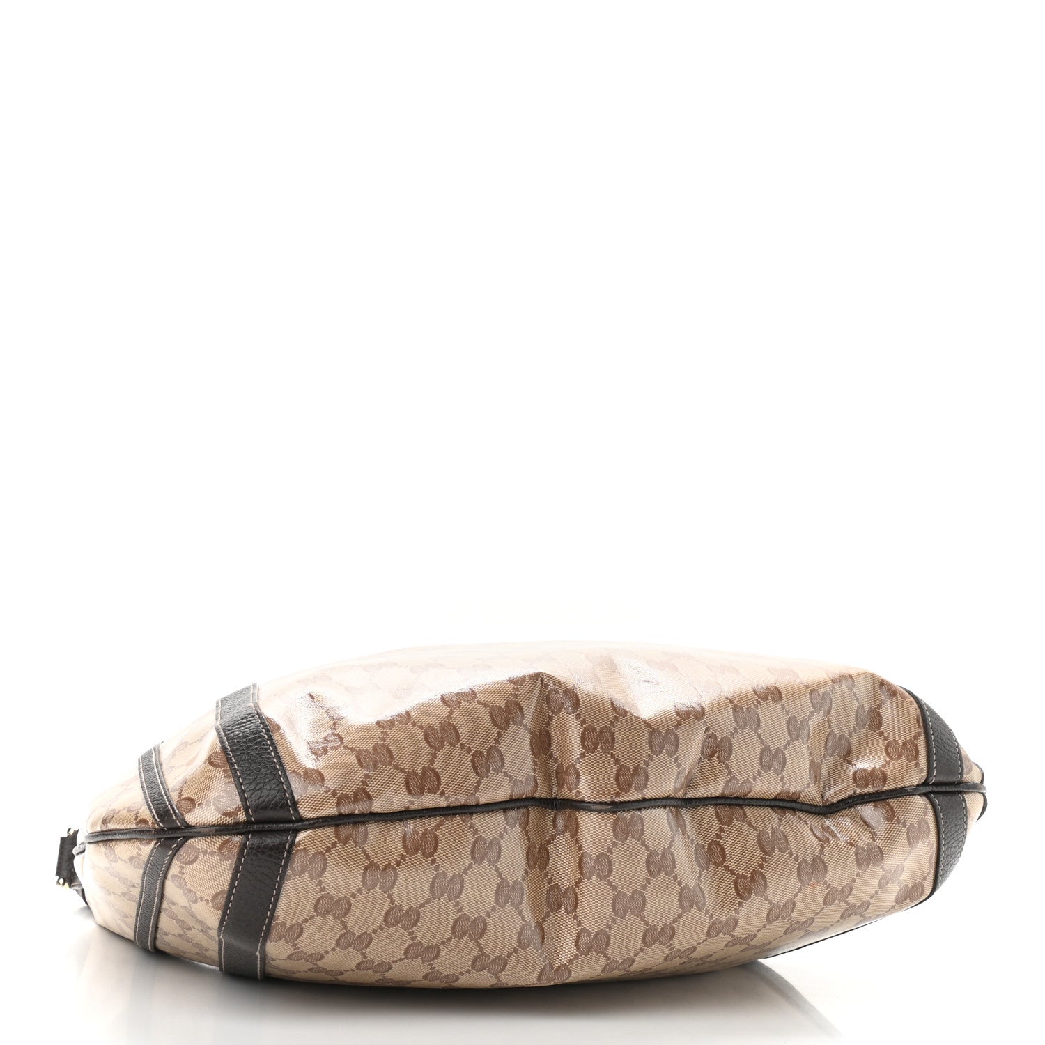 Gucci Crystal Monogram Medium Abbey Convertible Tote Dark Brown 4 of 14