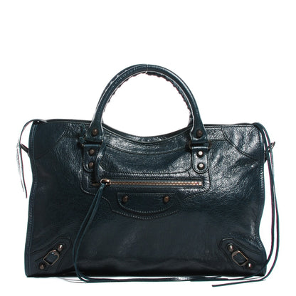 Balenciaga Agneau Classic Hardware City Vert Pinede 1 of 13
