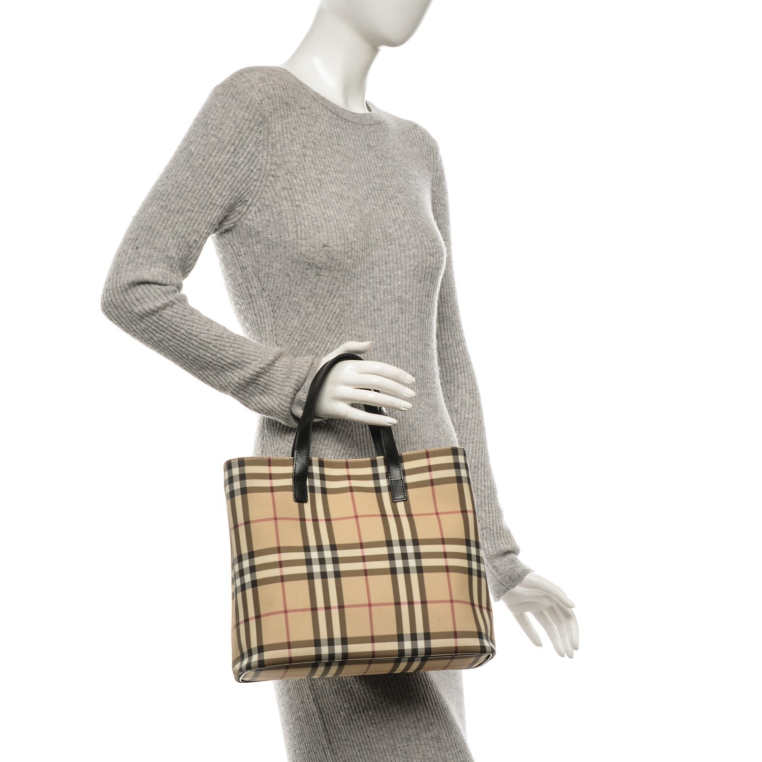 Burberry House Check Medium Tote Black 2 of 7