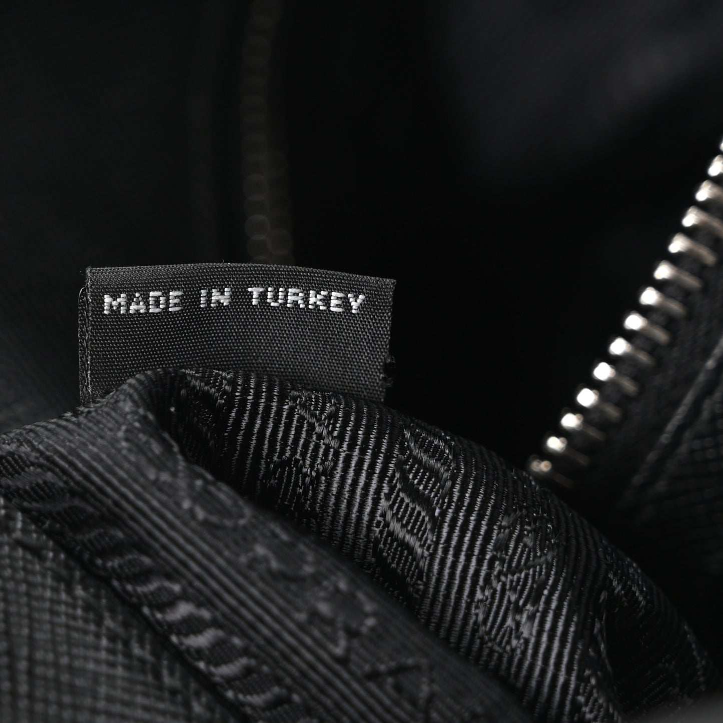 Nylon Tessuto Impuntu Quilted Tote Black