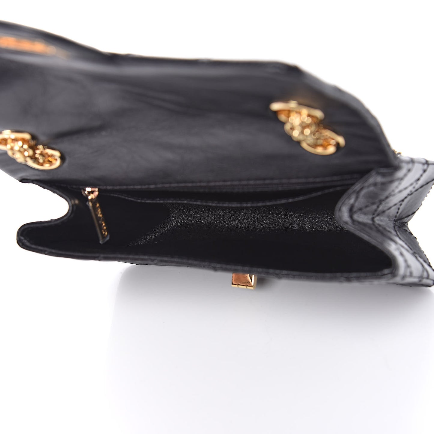 Aged Calfskin Quilted 2.55 Reissue Mini Flap Black