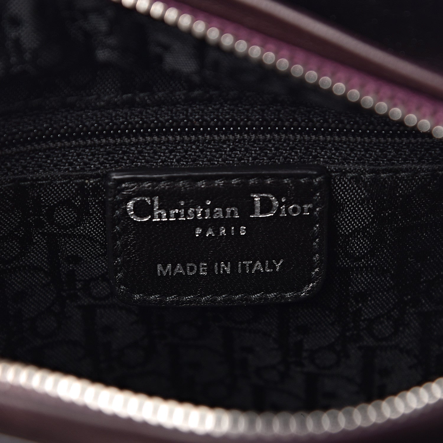 Christian Dior Patent Calfskin Cannage Stitched Medium Lady Dior Amethyste 6 of 10