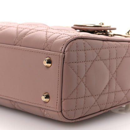 Christian Dior Lambskin Cannage Mini Lady Dior Fard 10 of 12