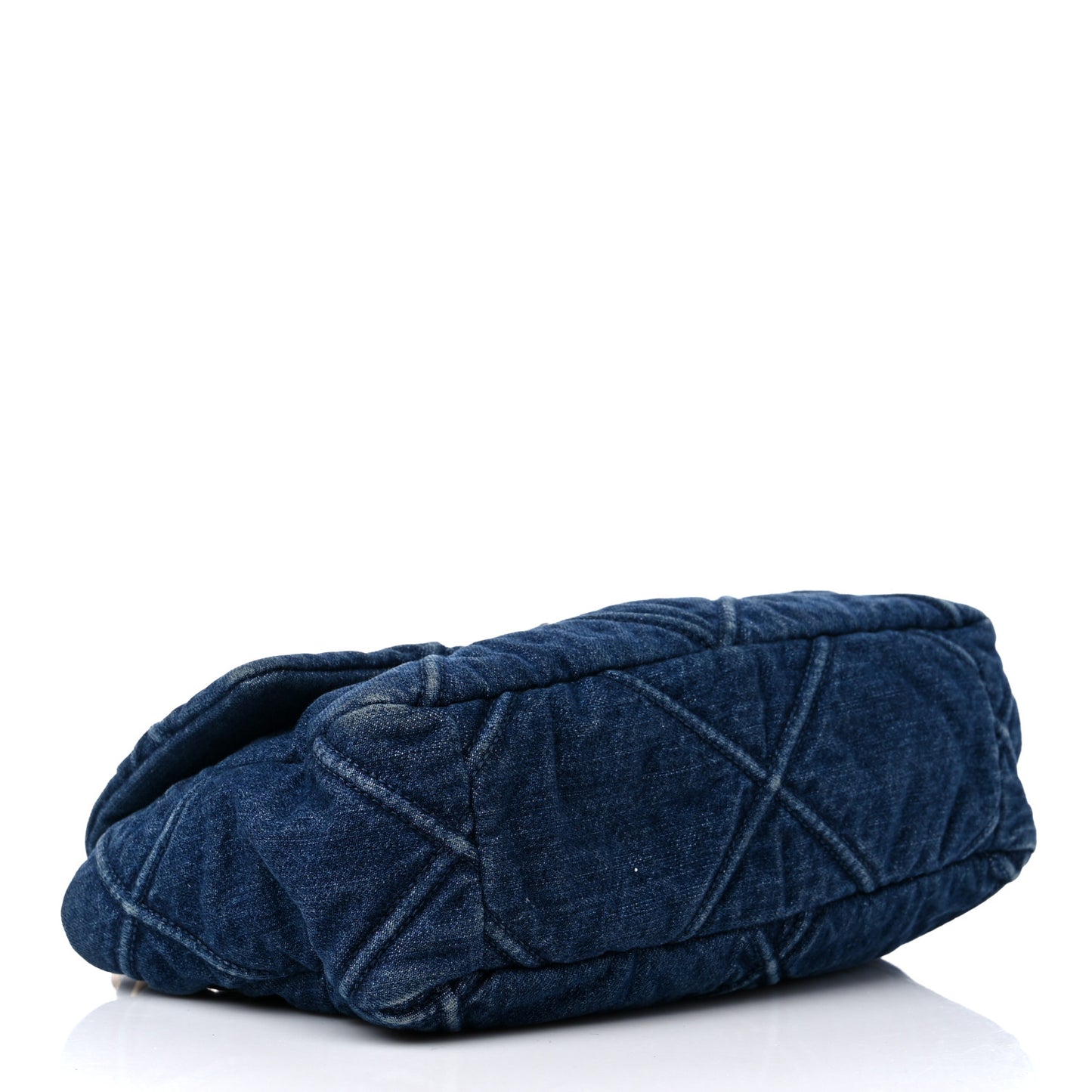 Denim Quilted Medium Chanel 19 Flap Blue