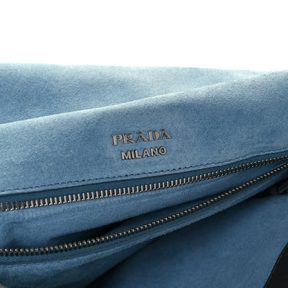 Prada Glace Calf Etiquette Flap Marmo Astrale 6 of 11