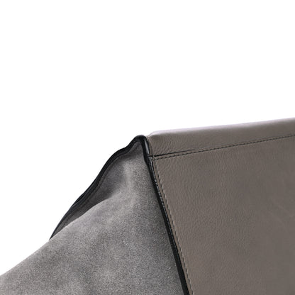 Celine Drummed Calfskin Suede Medium Trapeze Almond 7 of 14
