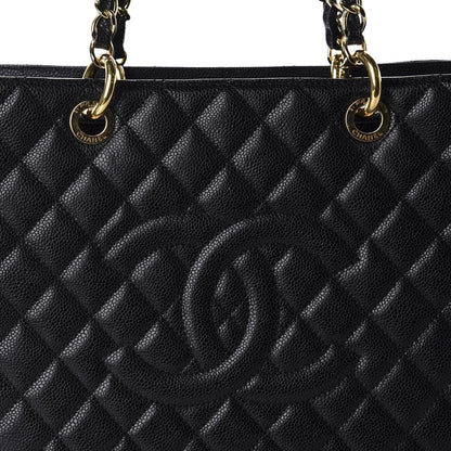 Chanel Caviar Quilted Grand Shopping Tote GST Black 10 of 10