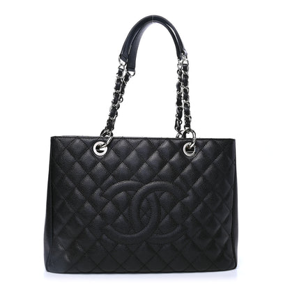 Chanel Caviar Quilted Grand Shopping Tote GST Black 1 of 4
