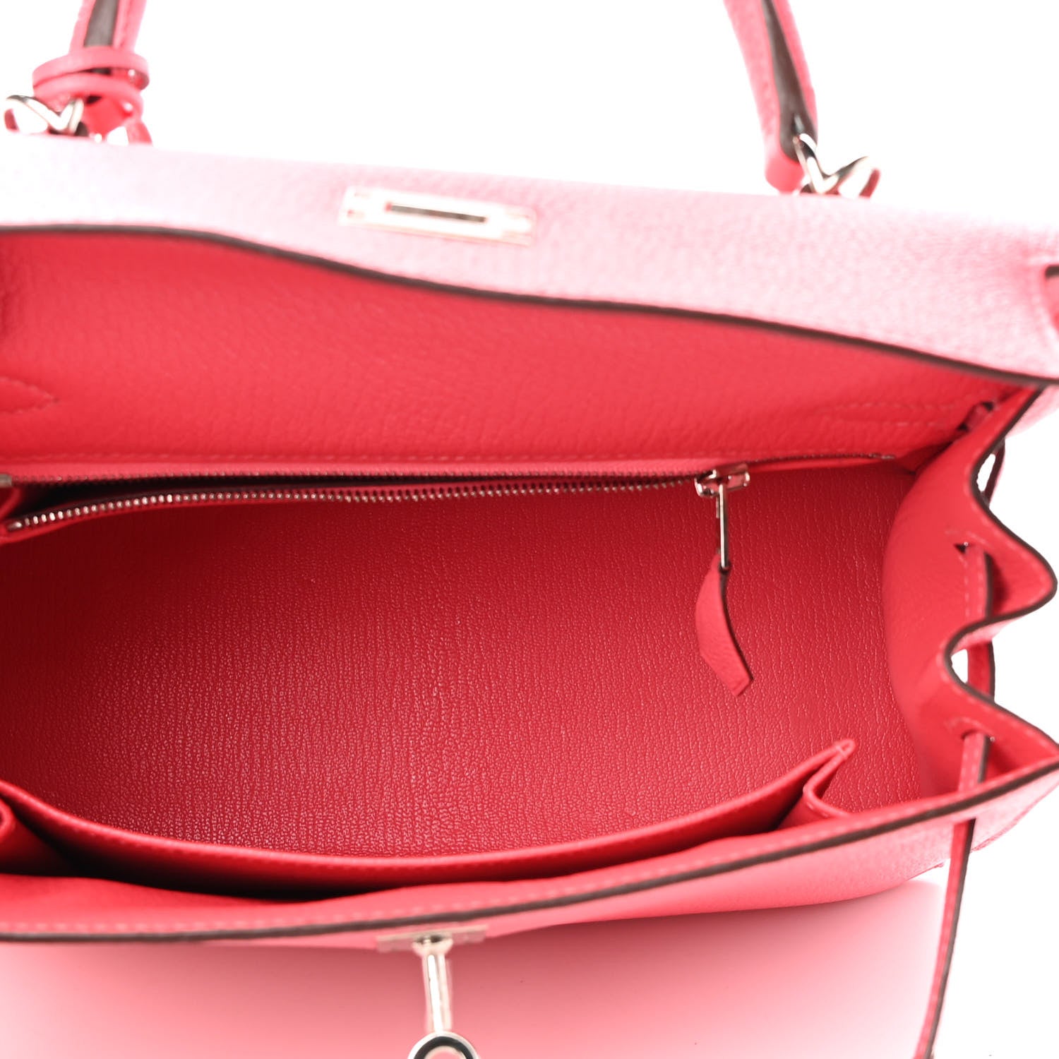 Hermes Chevre Kelly Sellier 25 Rose Lipstick 5 of 10