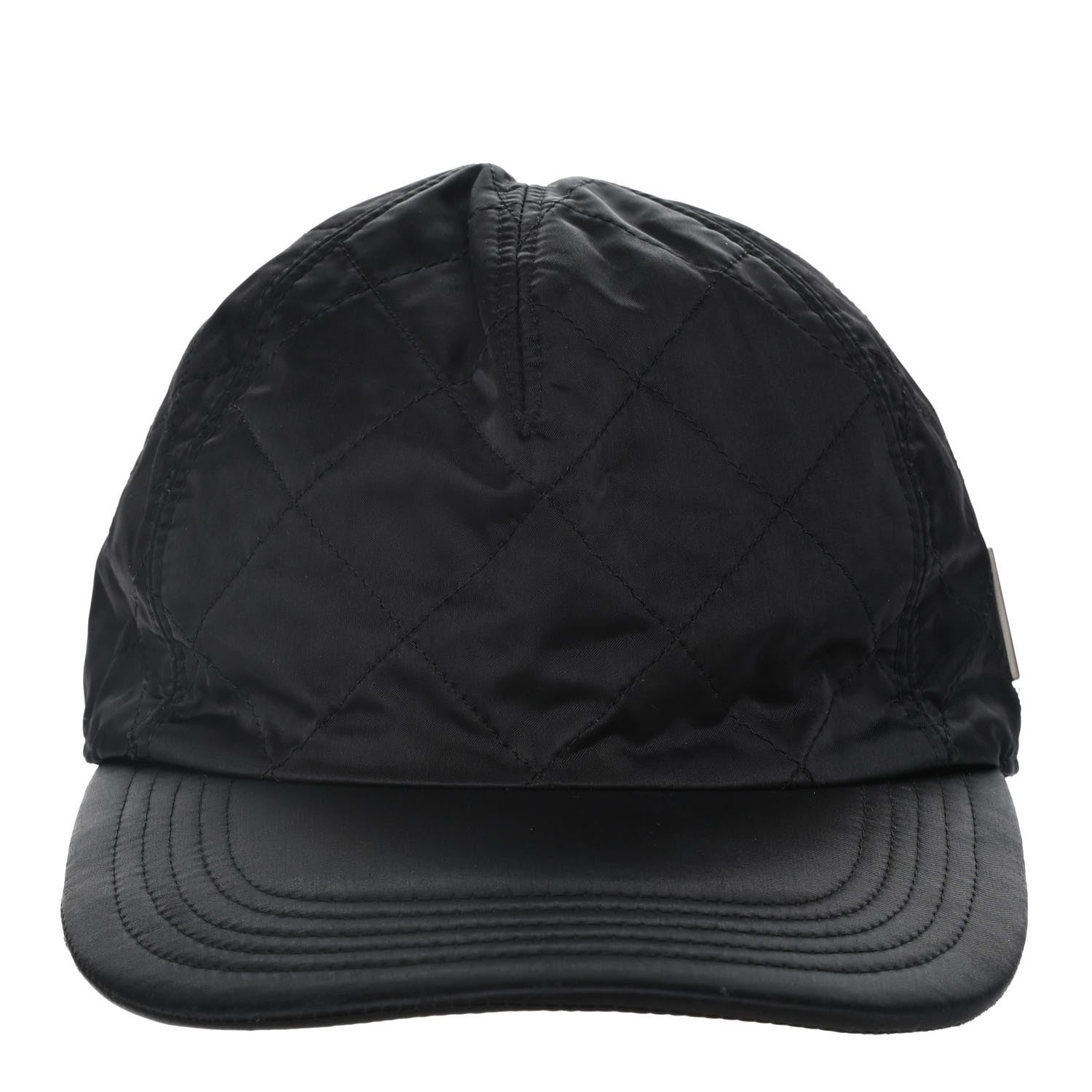 Chanel Nylon Quilted Cap Hat M Black 3 of 7