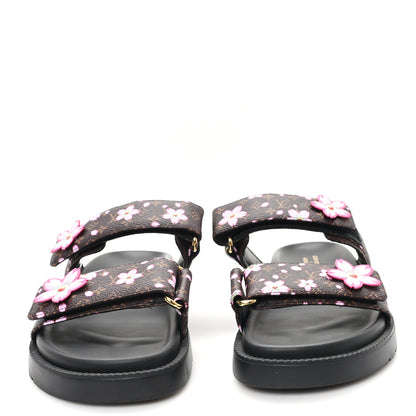 Louis Vuitton LV X TM Monogram LV Sunset Flat Comfort Mule 39 Sakura Brown 3 of 10