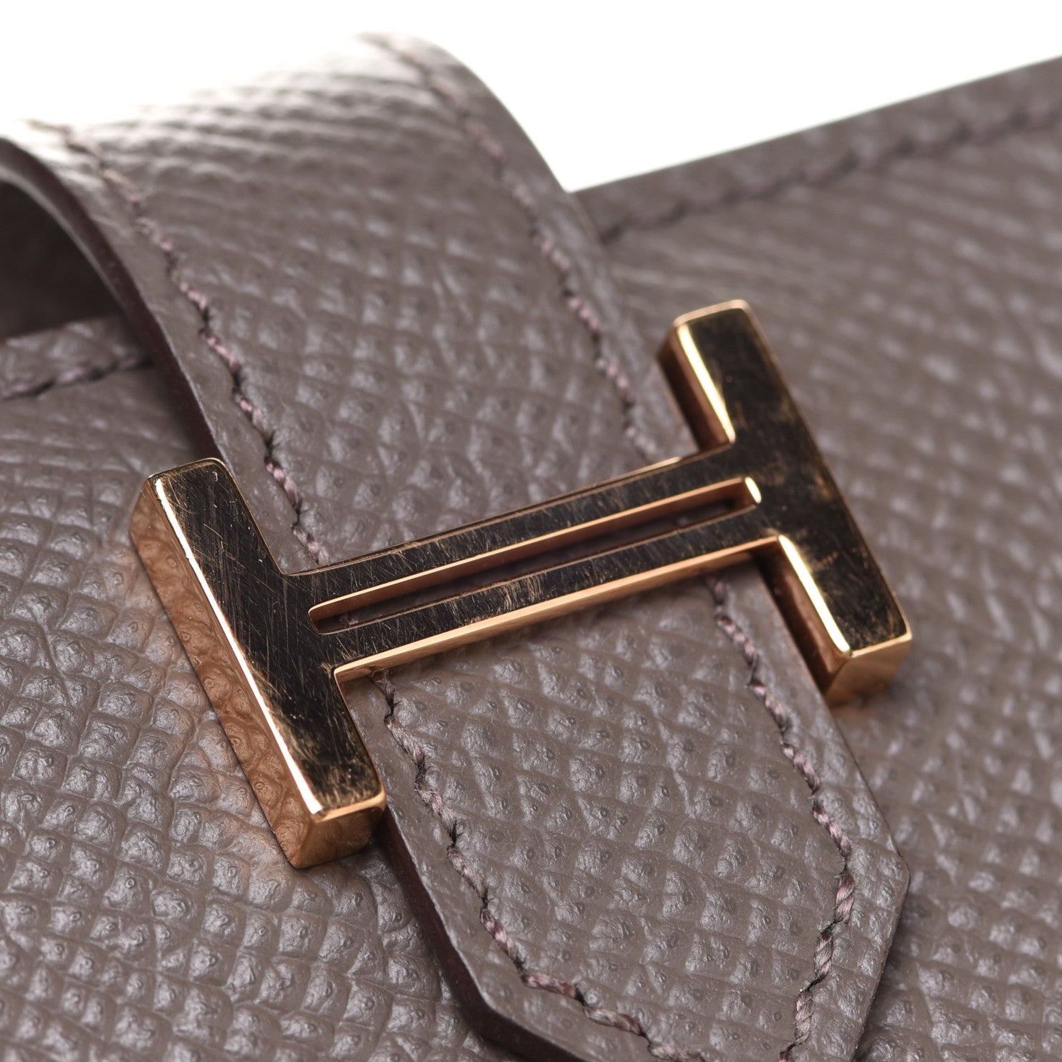 Hermes Epsom Bearn Card Holder Wallet Etain 7 of 8