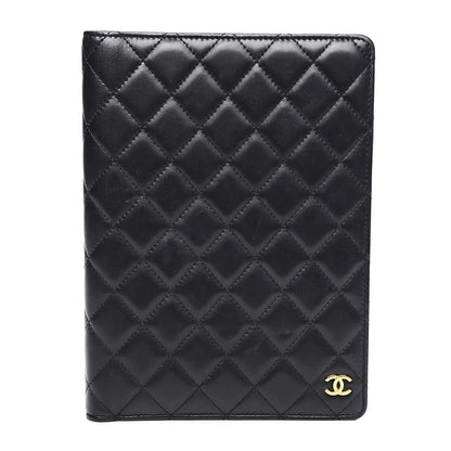 Chanel Lambskin Quilted Large Agenda Cover Black 1 of 7