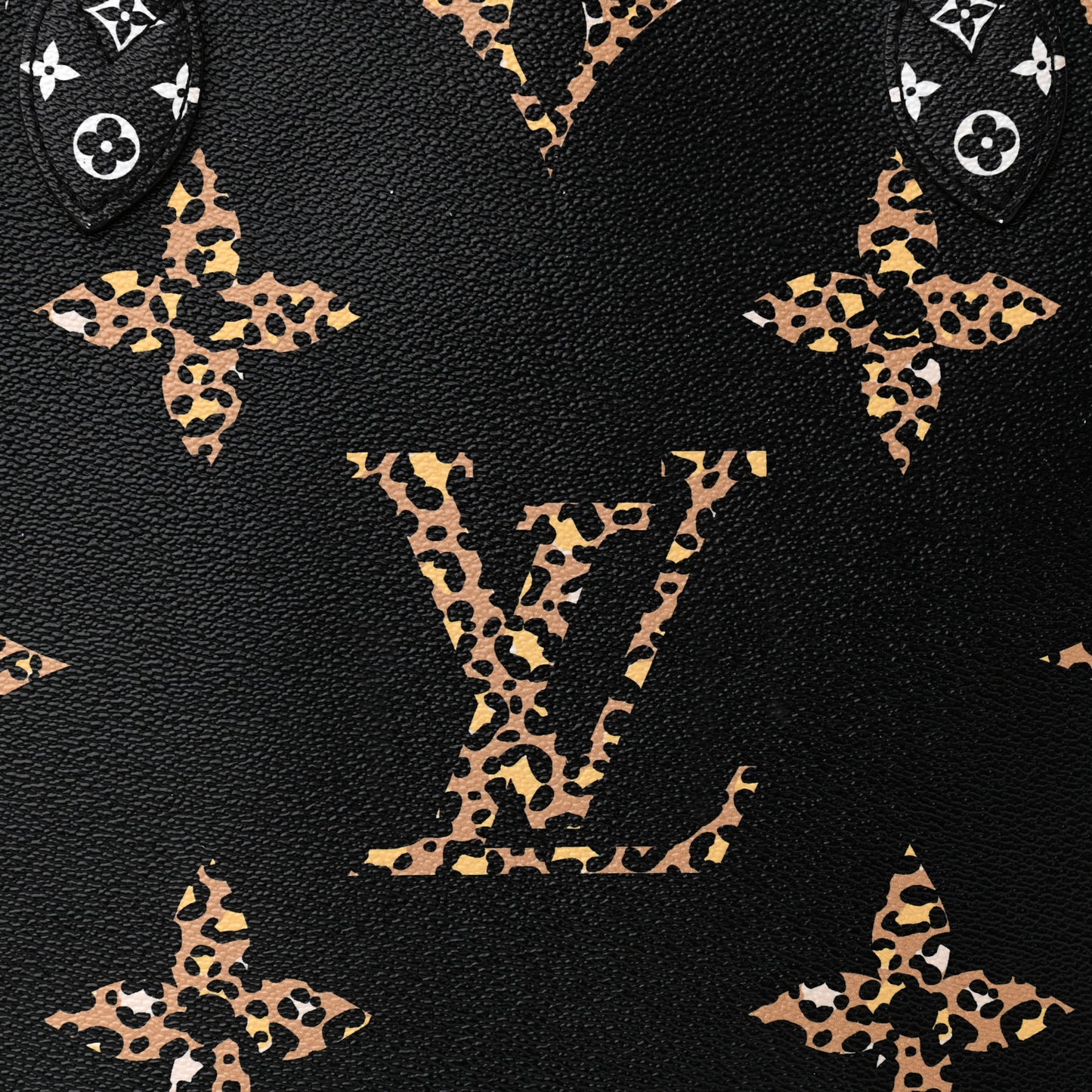 Monogram Giant Jungle Neverfull MM Black