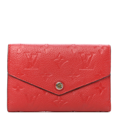Louis Vuitton Empreinte Compact Curieuse Wallet Cherry 1 of 7