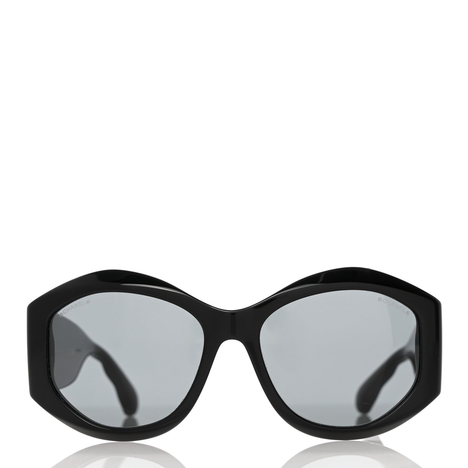 Chanel Acetate Quilted CC Sunglasses 5486-A Black 2 of 8