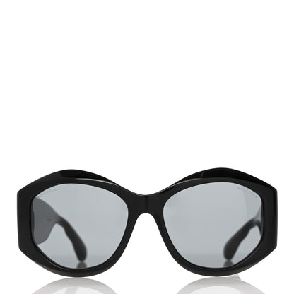 Chanel Acetate Quilted CC Sunglasses 5486-A Black 2 of 8