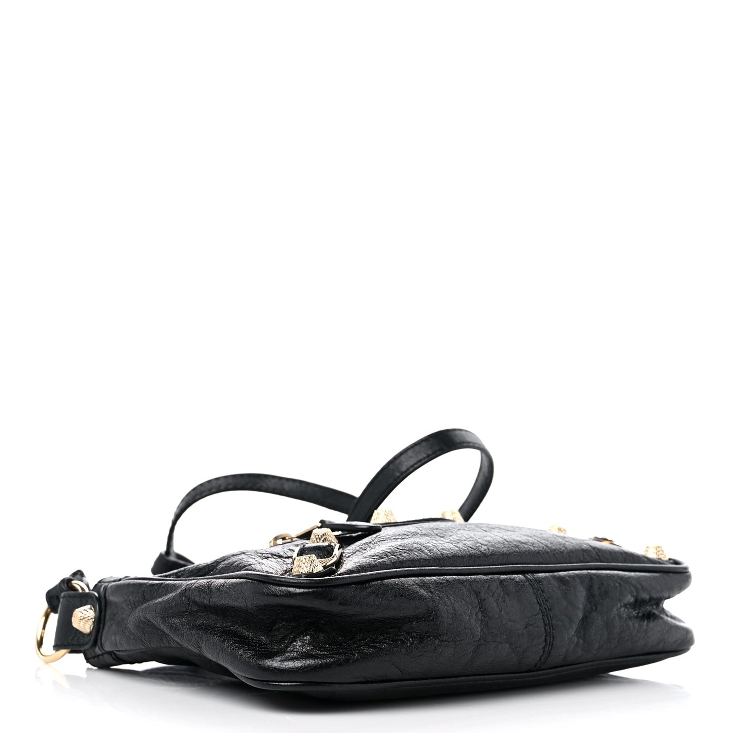 Agneau Giant 12 Gold Hardware Hip Black