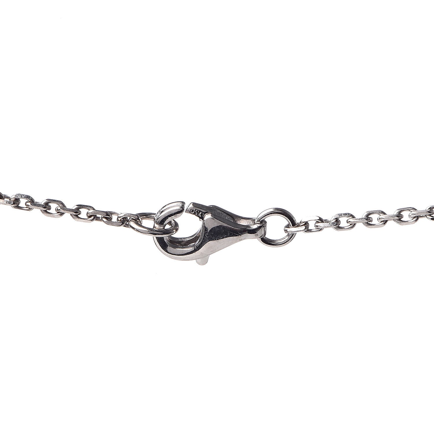 Chanel 18K White Gold Diamond Small Camelia Pendant Necklace 8 of 10