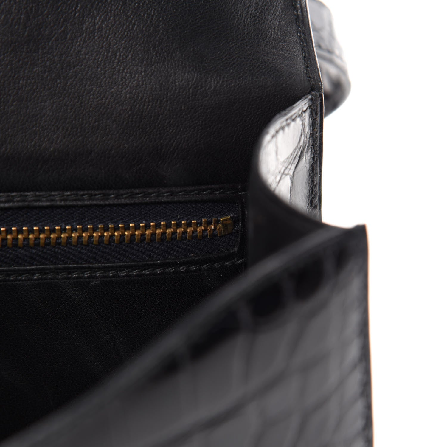 Hermes Shiny Alligator Constance 23 Black 21 of 25