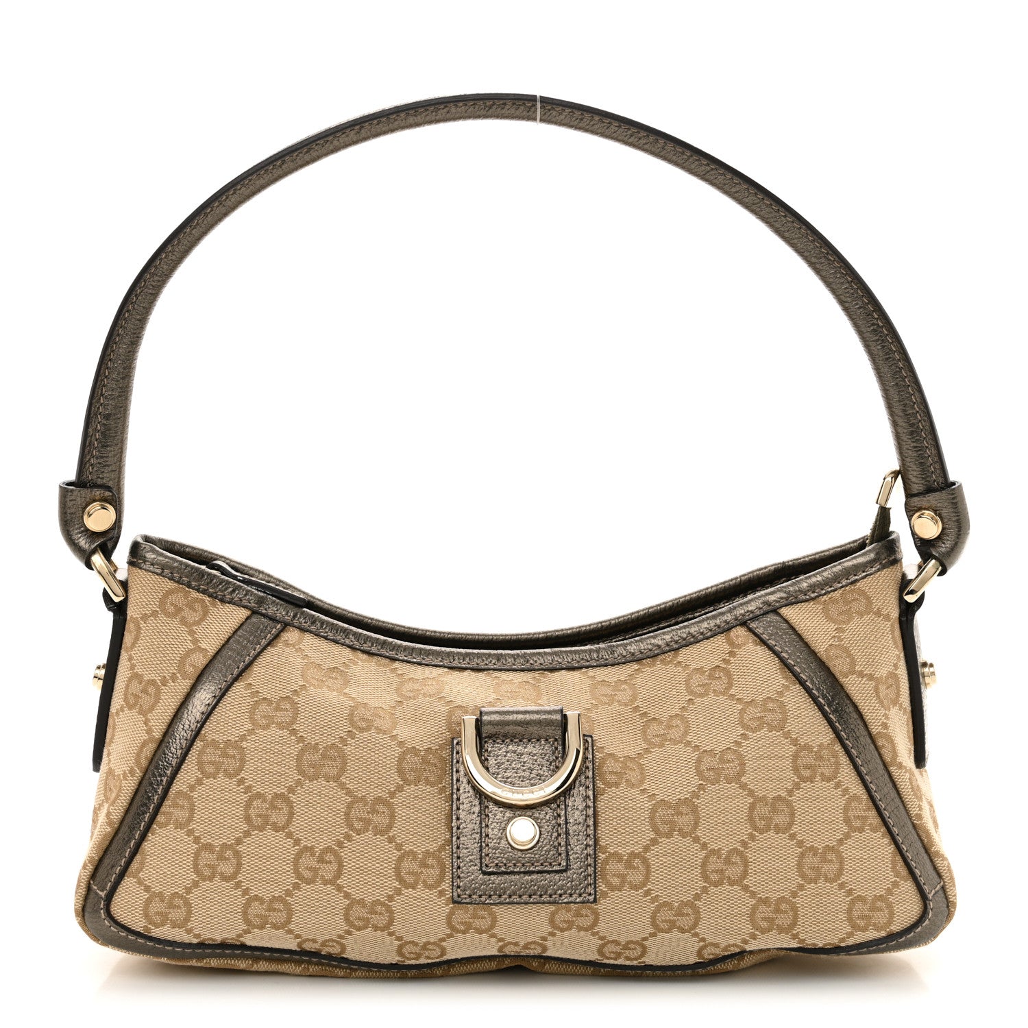 Gucci Monogram D Ring Abbey Pochette Pewter 1 of 11