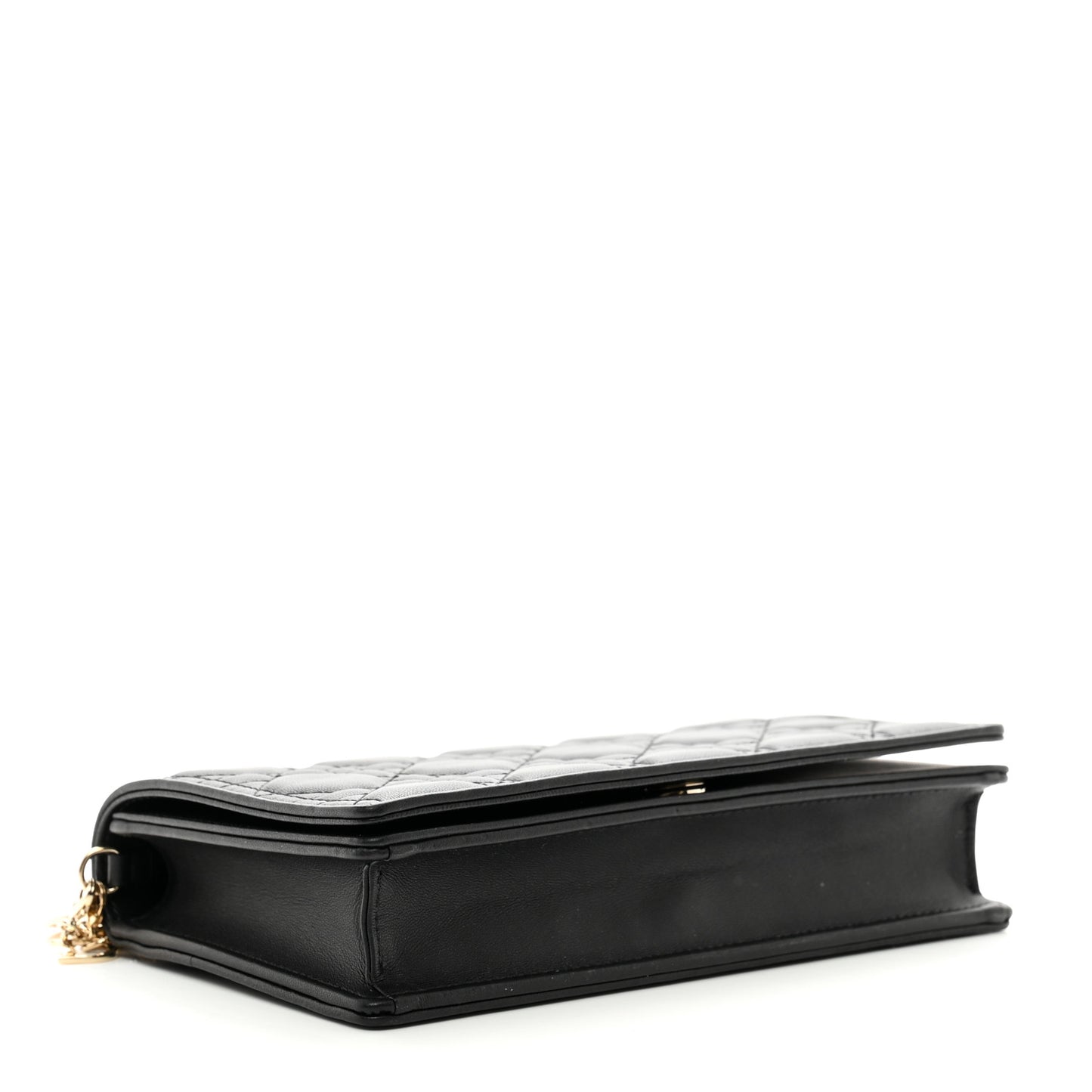 Lambskin Cannage Lady Dior Pouch Black