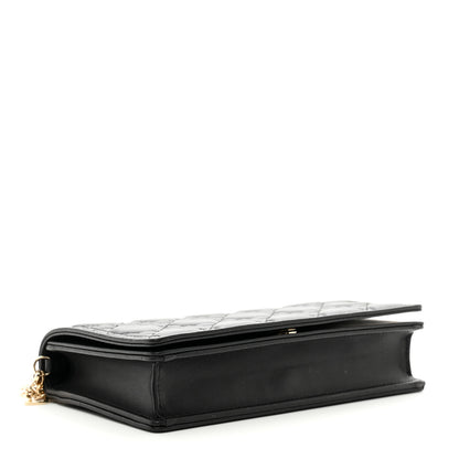 Christian Dior Lambskin Cannage Lady Dior Pouch Black 5 of 10