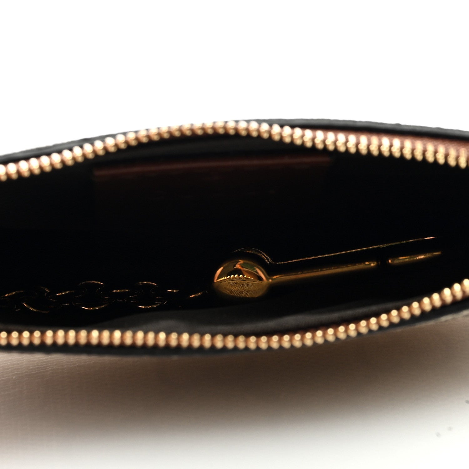 Gucci GG Supreme Monogram Key Case Beige Ebony Cuir 5 of 7