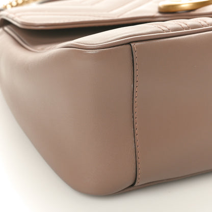 Gucci Calfskin Matelasse Small GG Marmont Top Handle Shoulder Bag Porcelain Rose 9 of 10