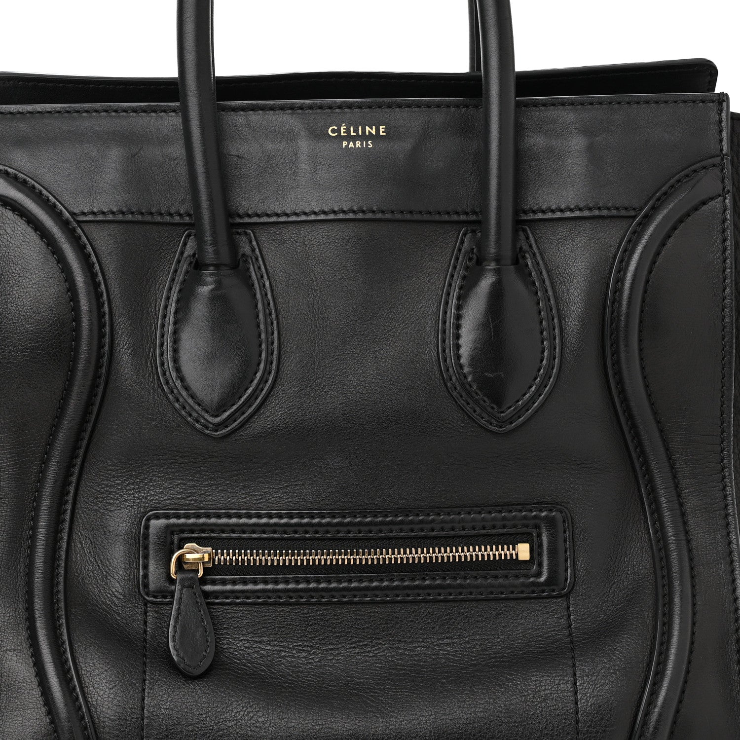 Celine Smooth Calfskin Micro Luggage Black 8 of 14